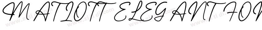 MATIOTT ELEGANT FONT字体转换